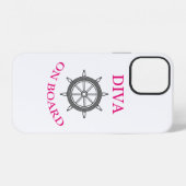 Coque iPhone 12 "Diva à bord" (Verso Horizontal)
