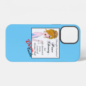 Coque iPhone 12 « Diva du vol d'identité » (Verso Horizontal)