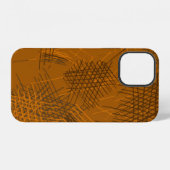 Coque iPhone 12 Divers traits de stylo. Texture transparente avec (Verso Horizontal)