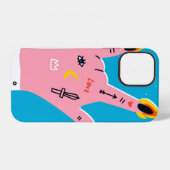 Coque iPhone 12 Doigts de feu abstraits (Verso Horizontal)