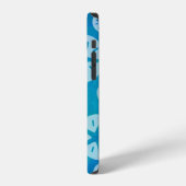 Coque iPhone 12 Dollar de sable blanc et bleu Motif Coque-Mate iPh (Côté gauche)