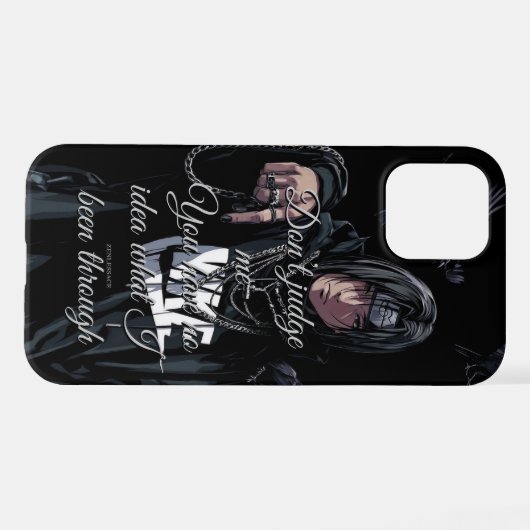 Coque iPhone 12 Don’t Judge Me” Itachi Case (Verso Horizontal)