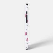 Coque iPhone 12 Doodle Daisies et Points (Côté gauche)