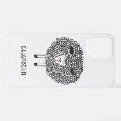 Coque iPhone 12 Doodle mouton Personnalisé (Verso Horizontal)
