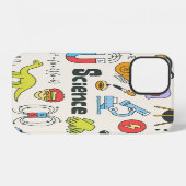 Coque iPhone 12 Doodles de science : Ensemble d'écoles à main. (Verso Horizontal)