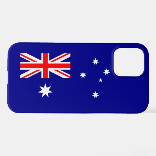 Coque iPhone 12 Drapeau australien patriotique (Verso Horizontal)