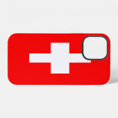 Coque iPhone 12 Drapeau de la Suisse (Verso Horizontal)