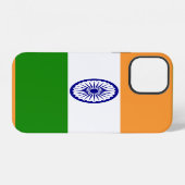 Coque iPhone 12 Drapeau de l'Inde (Verso Horizontal)