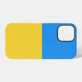 Coque iPhone 12 Drapeau de l'Ukraine (Verso Horizontal)