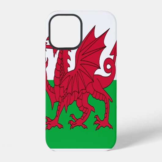 Coque iPhone 12 Drapeau du pays de Galles (Verso)