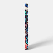 Coque iPhone 12 Drapeau grec (Côté gauche)