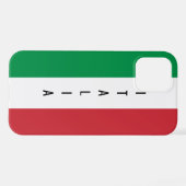 Coque iPhone 12 Drapeau italien Zazzle Valeur de base iPhone 12 Co (Verso Horizontal)