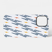 Coque iPhone 12 Éclairs Doodle Sans Couture Flash (Verso Horizontal)