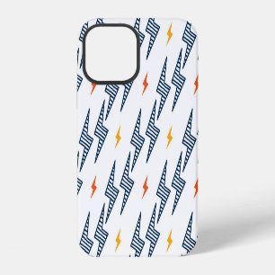 Coque iPhone 12 Éclairs Doodle Sans Couture Flash