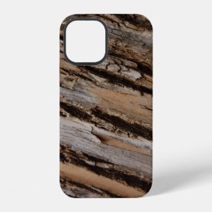 Coque iPhone 12 Écorce d'arbre I Dessin texturé abstrait naturel