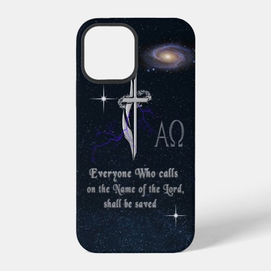 Coque iPhone 12 Écriture chrétienne (Verso)