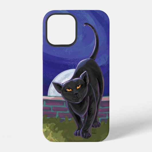 Coque iPhone 12 Électronique Black Cat (Verso)