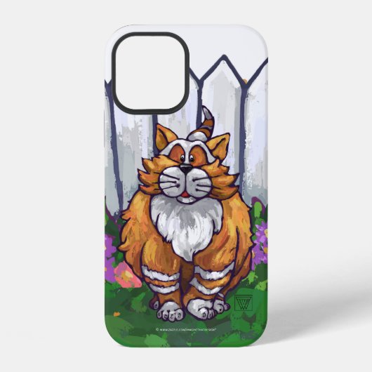 Coque iPhone 12 Électronique Chat Gingembre (Verso)