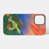 Coque iPhone 12 Électronique de Tortue Mignonne (Verso Horizontal)