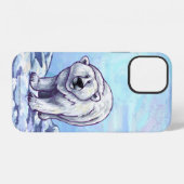 Coque iPhone 12 Électronique Ours Polaire (Verso Horizontal)