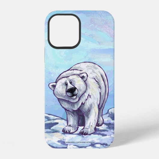 Coque iPhone 12 Électronique Ours Polaire (Verso)