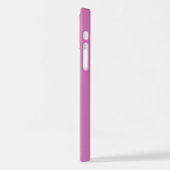 Coque iPhone 12 Élégant Nom en métal brossé violet (Côté gauche)