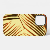 Coque iPhone 12 Elégant Palm Répéter conception Motif (Verso Horizontal)