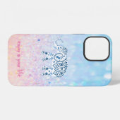 Coque iPhone 12 Élément de bokeh éléphant tendance cool (Verso Horizontal)