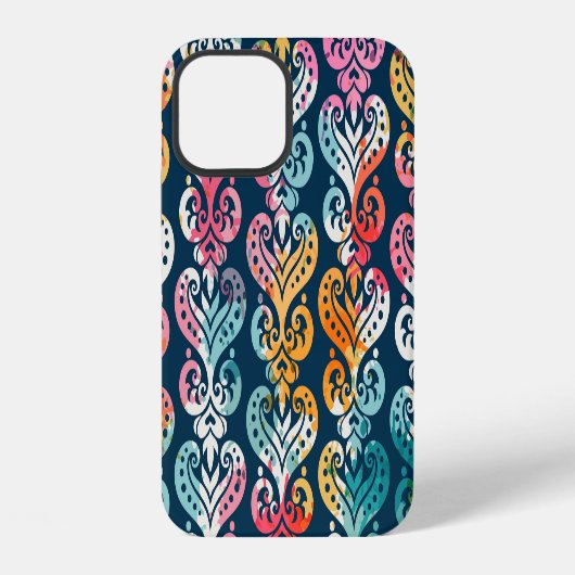 Coque iPhone 12 Éléments décoratifs, design motif polyvalent. (Verso)
