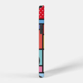Coque iPhone 12 Éléments géométriques tendance design memphis. Ret (Côté droit)