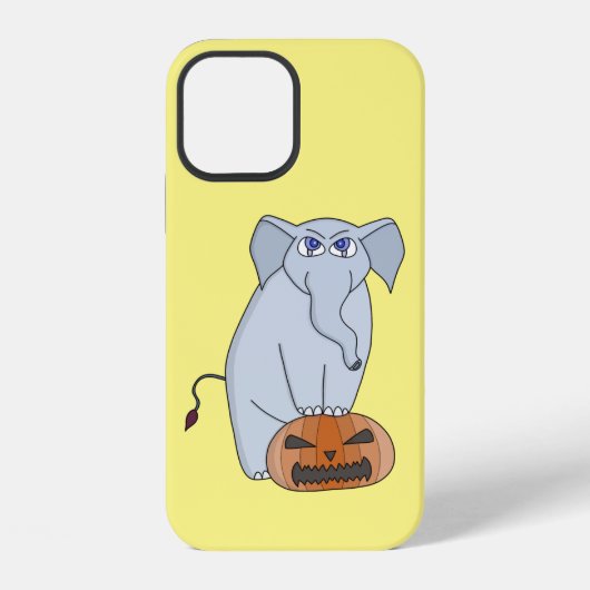 Coque iPhone 12 Eléphant citrouille (Verso)