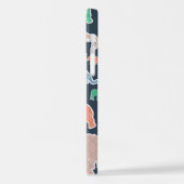 Coque iPhone 12 Eléphants Colorés, Motif Des Eléphants, Zigzag (Côté gauche)