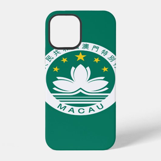 Coque iPhone 12 emblème de macao (Verso)