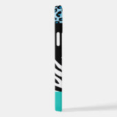 Coque iPhone 12 Empreinte de léopard, Zebra Print, Poster de anima (Côté droit)