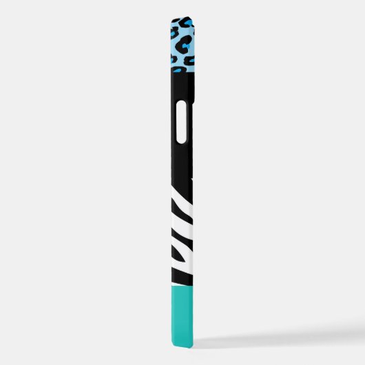 Coque iPhone 12 Empreinte de léopard, Zebra Print, Poster de anima (Côté droit)