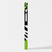 Coque iPhone 12 Empreinte de léopard, Zebra Print, Poster de anima (Côté gauche)