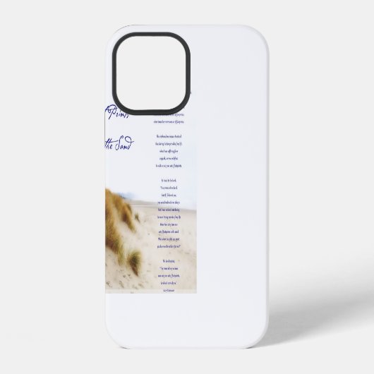 Coque iPhone 12 empreintes dans le sable (Verso)
