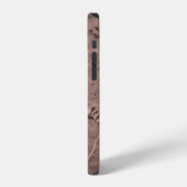 Coque iPhone 12 Empreintes pieds dans le sable (Côté gauche)