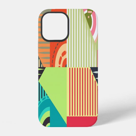 Coque iPhone 12 Ensemble d'ornements : Éléments de conception de f (Verso)