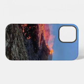 Coque iPhone 12 Éruption Islande - Coque-coque iphone (Verso Horizontal)