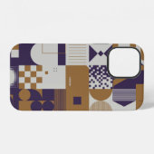 Coque iPhone 12 Esthétique néomoderne d'affiche de conception brut (Verso Horizontal)