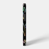 Coque iPhone 12 étoile de fusée néon (Côté gauche)
