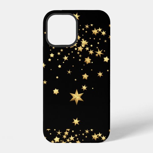 Coque iPhone 12 Étoiles Dorées (Verso)