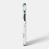 Coque iPhone 12 Étui à motif d'eucalyptus aquarelle (Côté gauche)