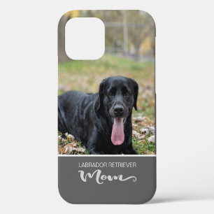 Coque iPhone 12 Étui coussin pour maman Labrador Retriever - Ajout