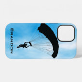 Coque iPhone 12 Étui de smartphone à motif de saut en parachute (Verso Horizontal)