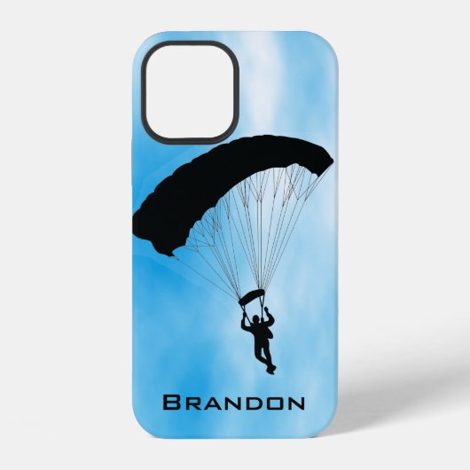 Coque iPhone 12 Étui de smartphone à motif de saut en parachute (Verso)