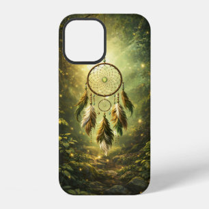 Coque iPhone 12 Étui de téléphone attrape-rêves de la forêt mystiq