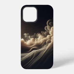 Coque iPhone 12 Étui de téléphone Nébuleuse dorée abstraite poussi