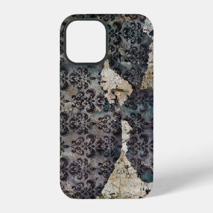Coque iPhone 12 Étui en papier peint vintage déchiré et vieilli Ca